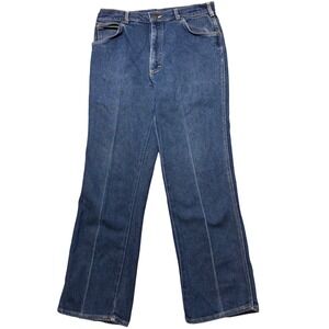 Vintage 70s Lee Riders Bootcut Jeans USA Union Made Cowboy Flare 32x29